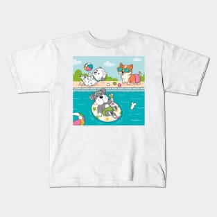 Party Pet Beach Swiming Kids T-Shirt